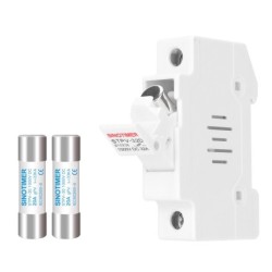 Soclu siguranta fuzibila DC SINOTIMER STPV-32D, 32A, 1000V DC, cartus 10x38 mm, pentru sisteme fotovoltaice